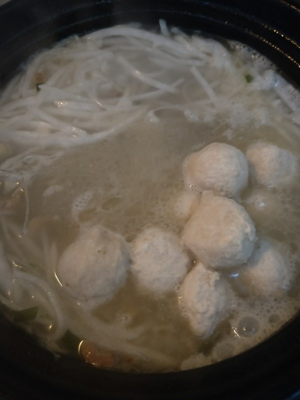 Radish Vermicelli Ball Soup recipe