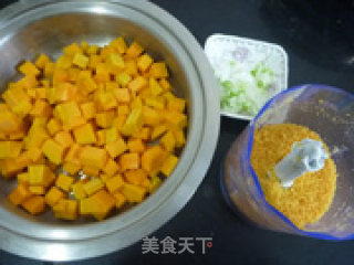 Salted Egg Yolk Diced Pumpkin recipe