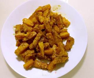 Baked Pumpkin with Salted Egg Yolk recipe