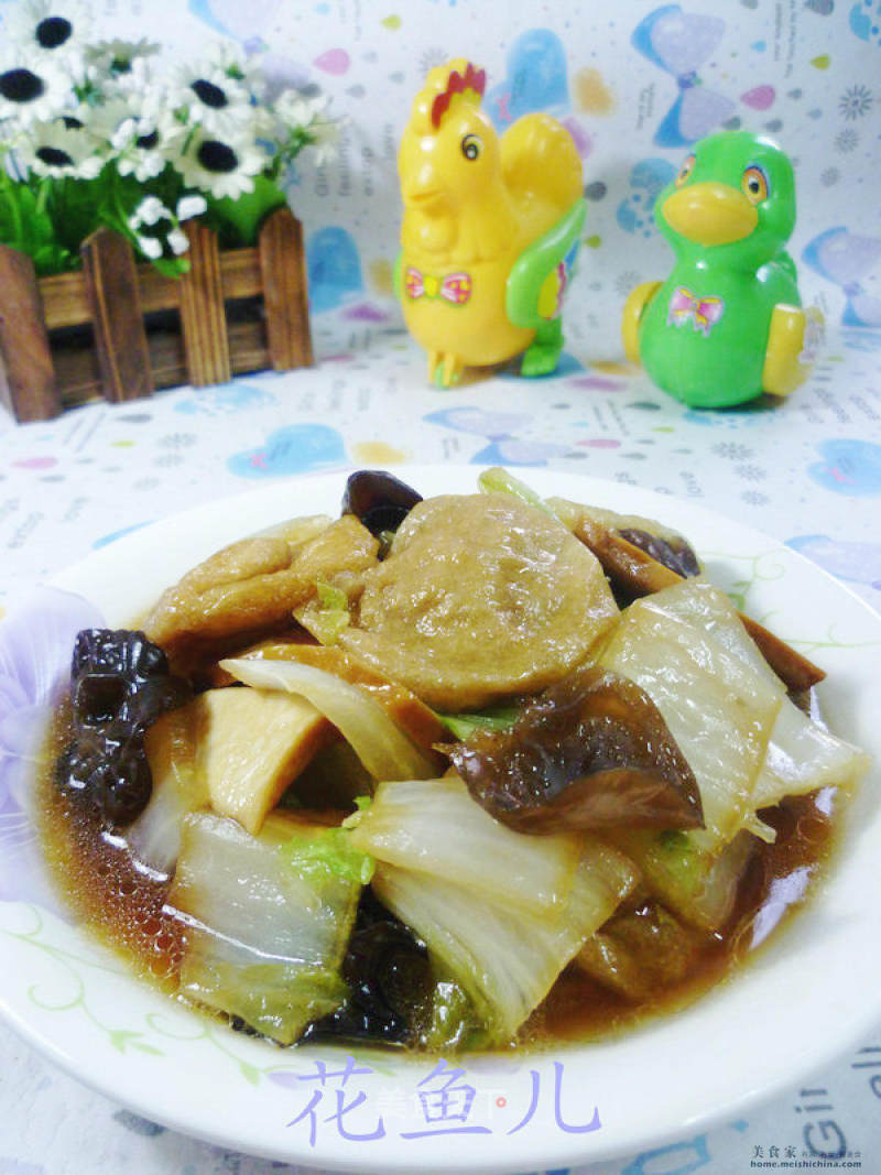 Stir-fried Chinese Cabbage with Black Fungus recipe