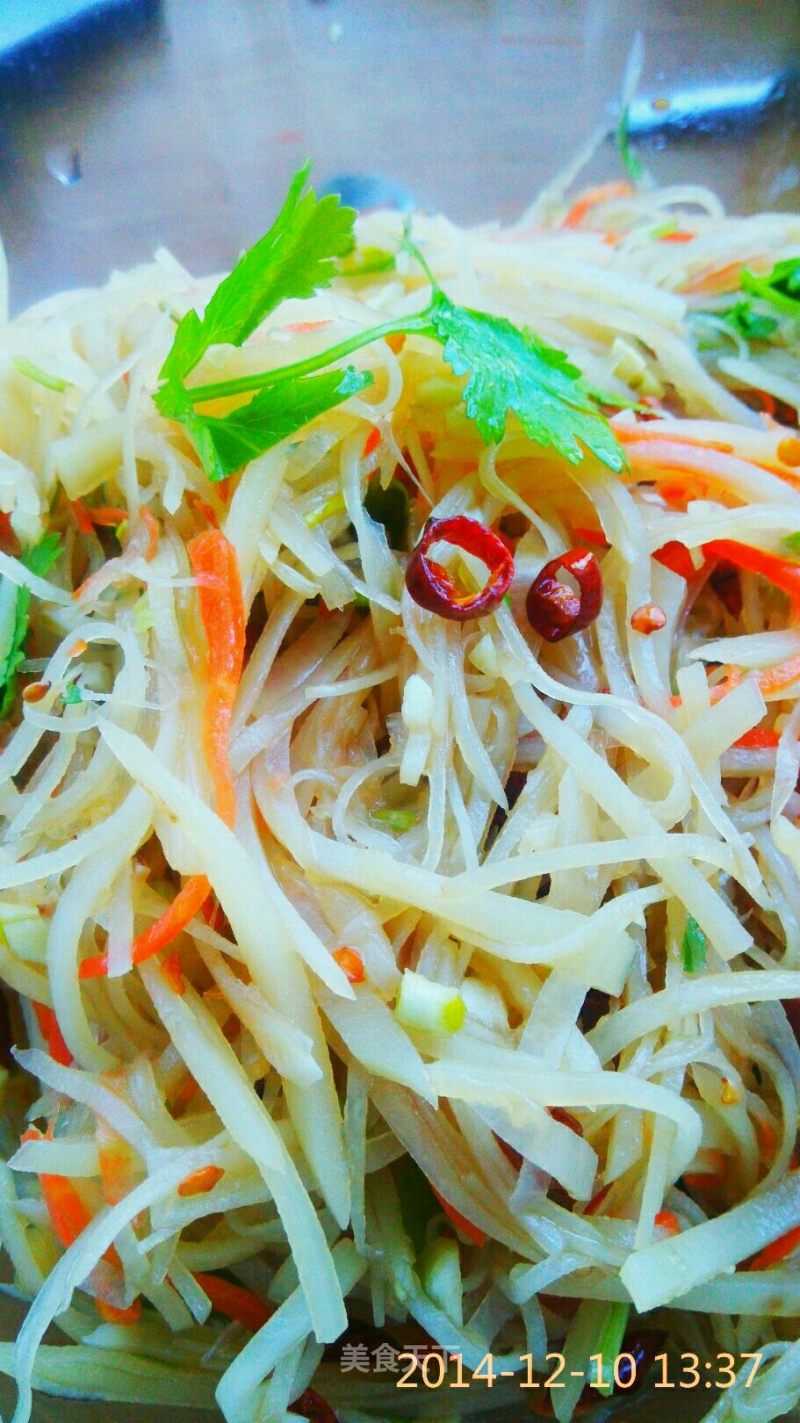 Choked Potato Shreds recipe