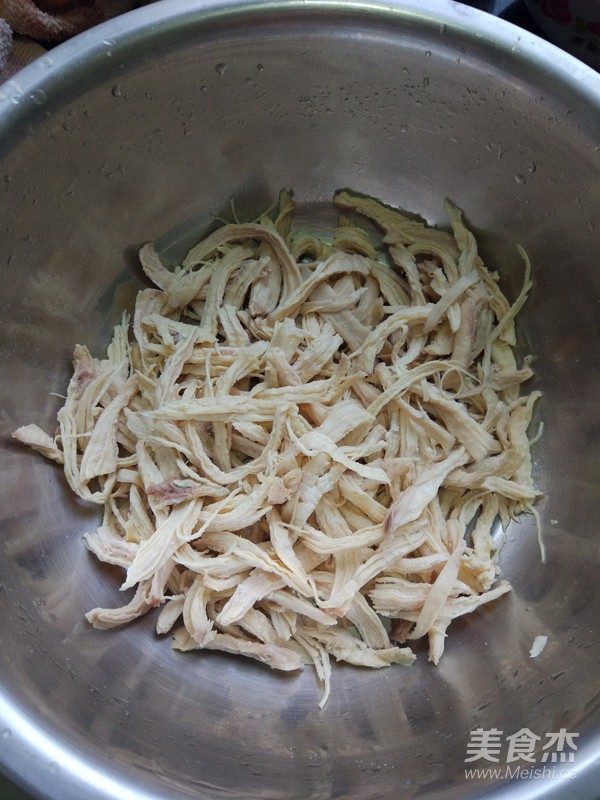 Chicken Shredded with Onion recipe