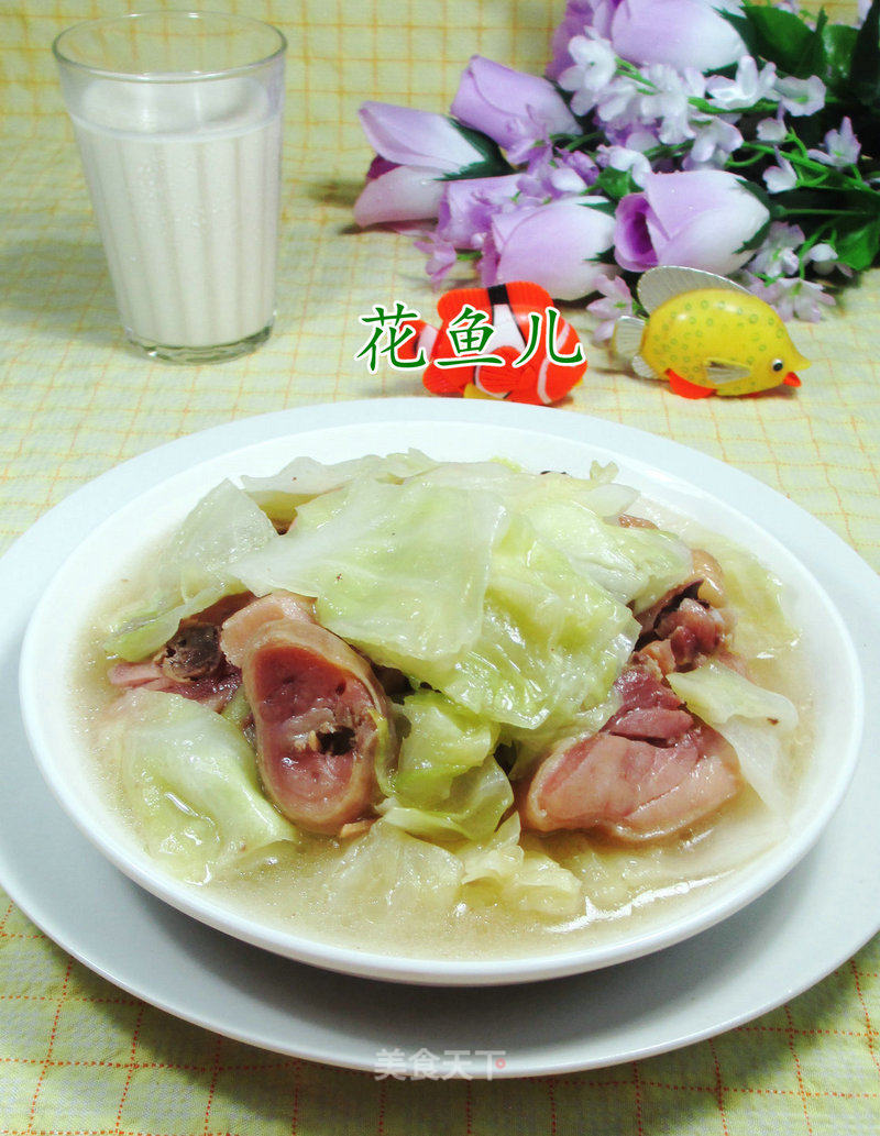 Braised Chicken Drumsticks and Boiled Cabbage recipe