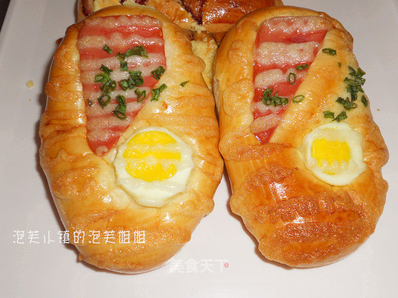 Super Simple Salad Ham and Egg Bread recipe