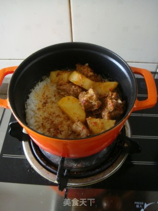 Spicy Pork Ribs Claypot Rice (lazy Version) recipe