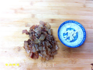 Stir-fried Mustard Heart with Bacon recipe