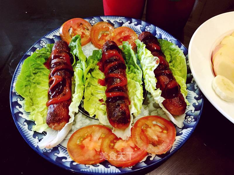 Lettuce Wrapped Beef Sausage recipe