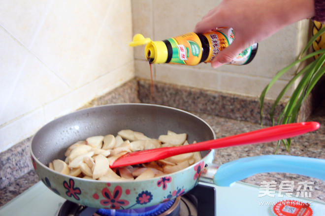 Pleurotus Eryngii with Broccoli recipe