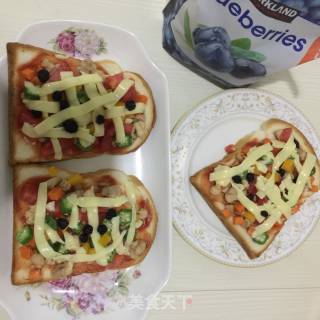 Air Fryer Version Toast Pizza recipe