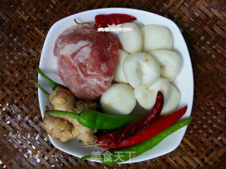 The Most Refreshing Old Friend-stewed Pork Slices with Horseshoe recipe