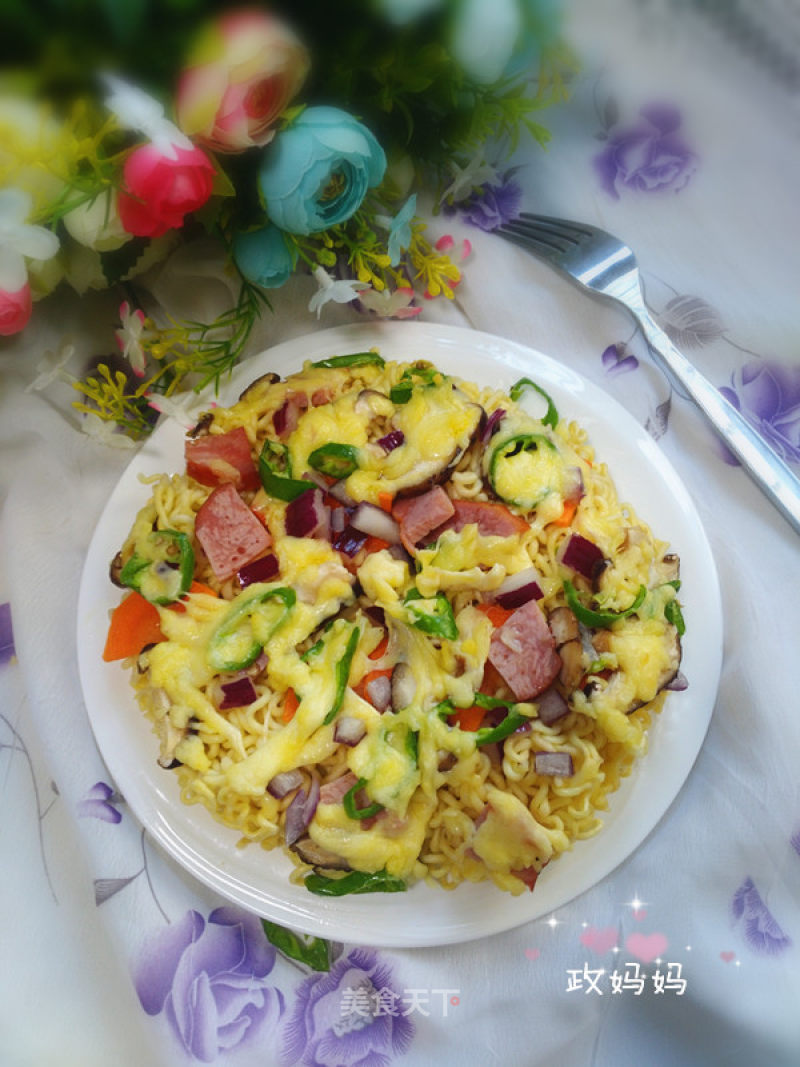 【shandong】instant Noodle Pizza recipe