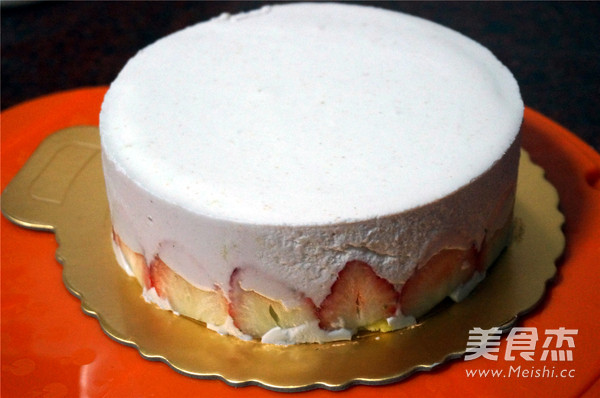 Blueberry Strawberry Mousse Cake recipe