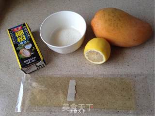 Love The Mango Season! 【coconut Mango Pudding】 recipe