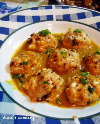 Curry Vegetable Tofu Meatballs