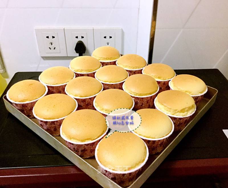 #aca烤明星大赛#original Paper Cup Chiffon Cake recipe