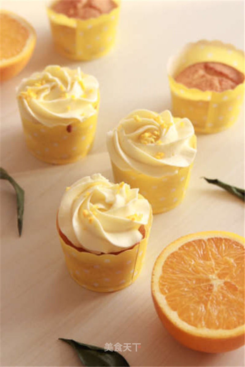[tomato Recipe] Citrus Rose Cupcakes-faint Orange Fragrance and Fresh Taste recipe