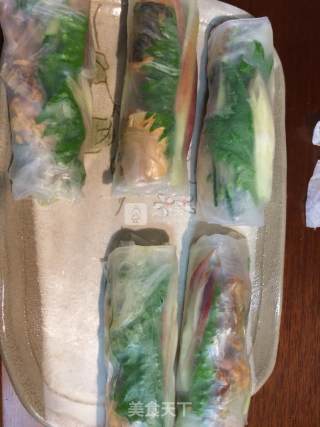 Canned Fish Spring Rolls recipe