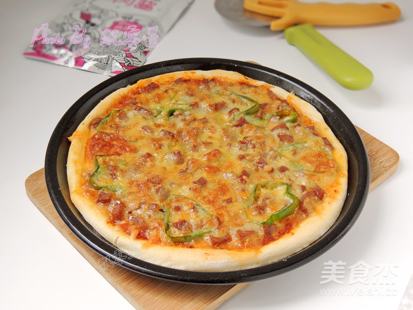 Green Pepper Beef Pizza recipe