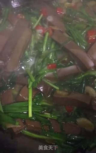 Fried Duck Blood recipe