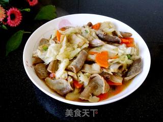 Stir-fried Intestines with Cabbage recipe