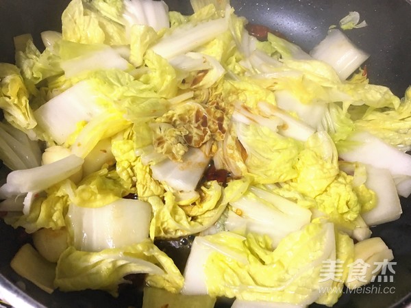 Sour and Spicy Shrimp Oil Cabbage recipe