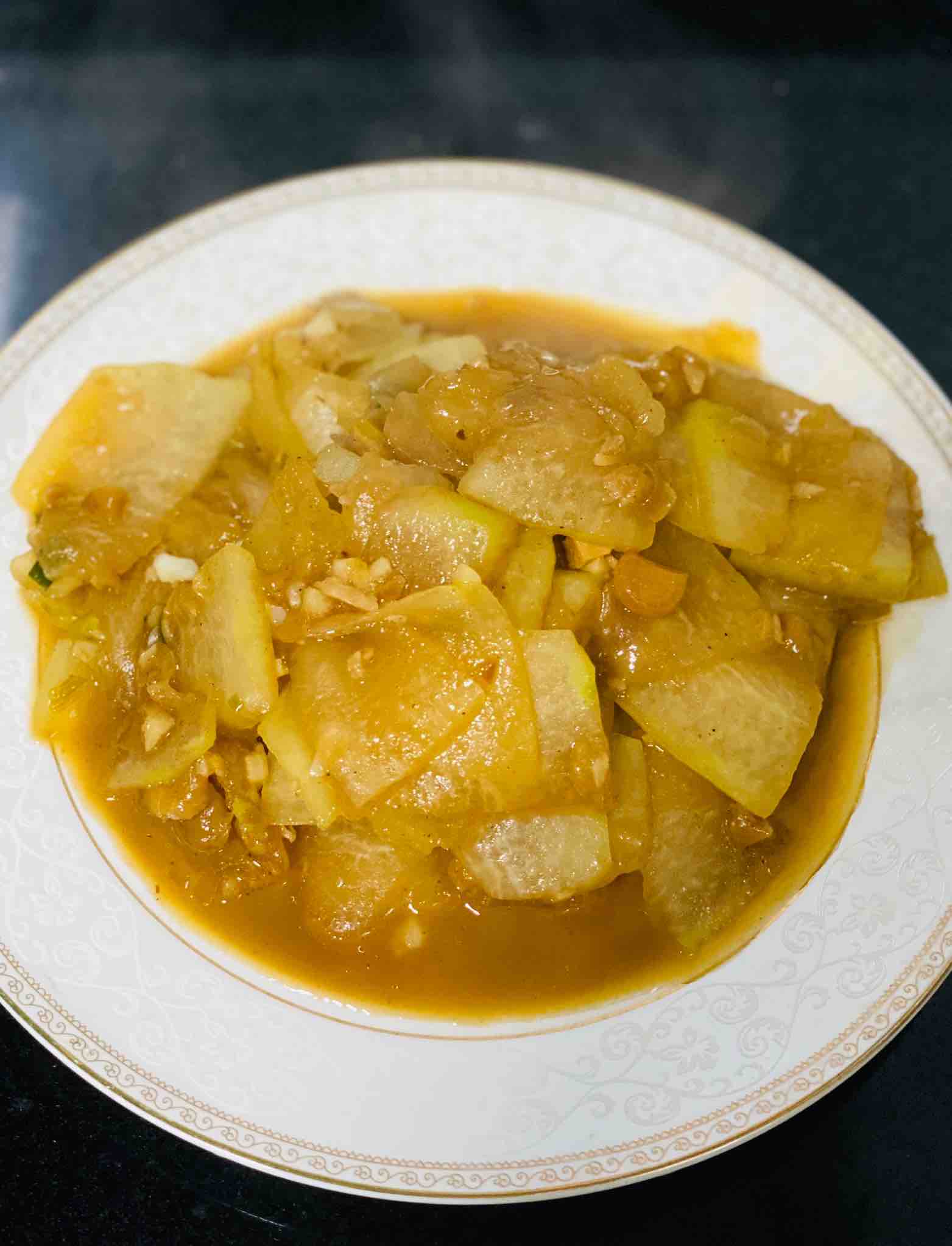 Braised Winter Melon in Sauce is Good for Dinner recipe