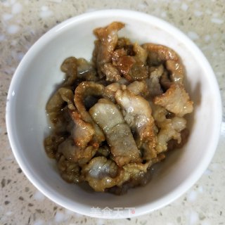 Fried Pleurotus Eryngii with Sliced Pork recipe