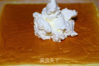Hand Painted Cream Cake Roll recipe