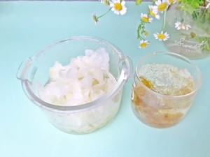 Osmanthus Snow Swallow Tremella Jelly‼ ️frozen Age Low-calorie Light Desserts recipe