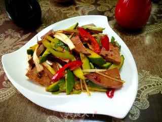 Cucumber with Pork Liver recipe