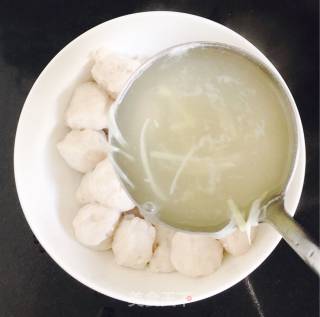 Vinaigrette Fish Ball Soup recipe