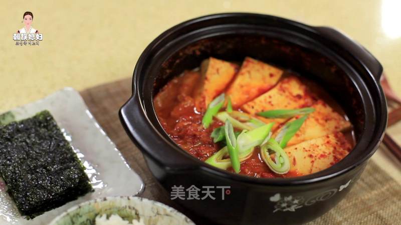 Korean Spicy Cabbage Tofu Soup recipe