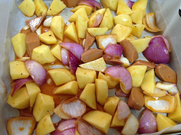Roasted Potatoes with Cumin Sausage recipe