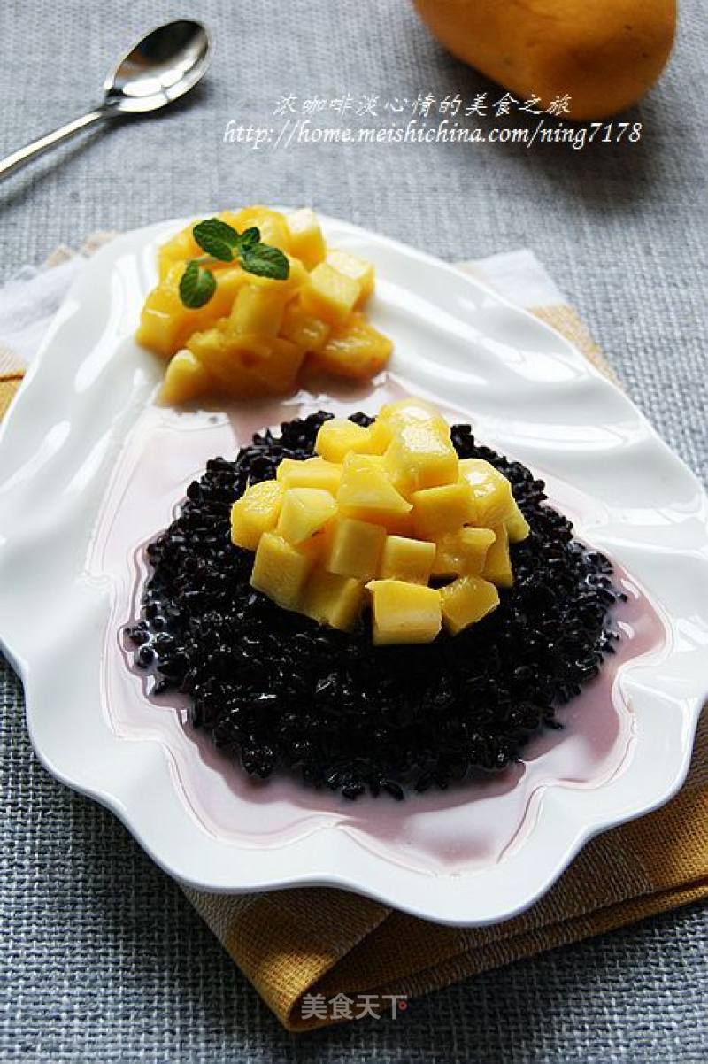 Coconut Mango Purple Rice recipe