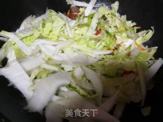 Stir-fried Chinese Cabbage Stem with Sausage recipe