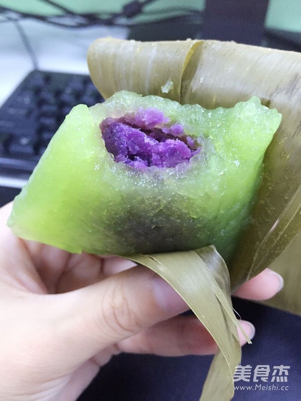 Purple Sweet Potato Crystal Rice Dumpling recipe