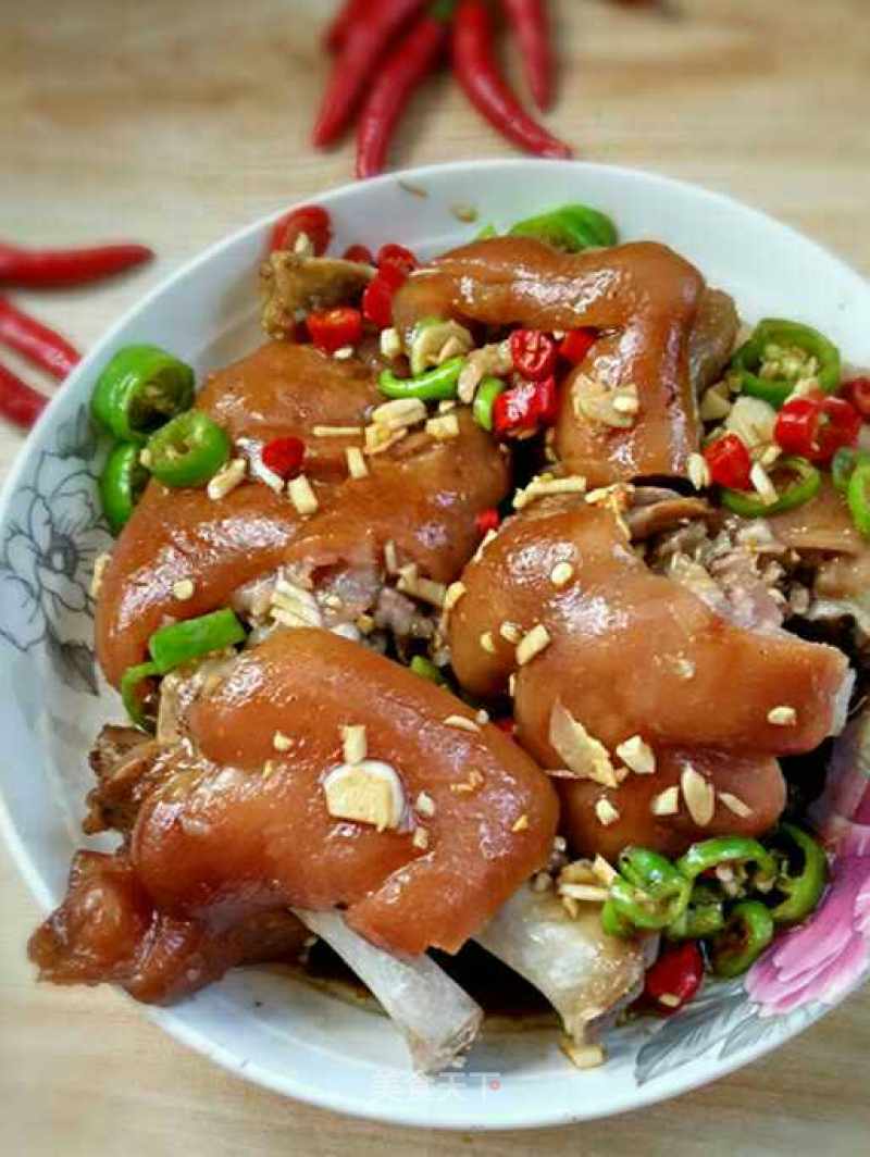 #trust之美#sour and Spicy Pig's Trotters recipe