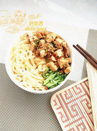 Tofu Noodles with Minced Meat