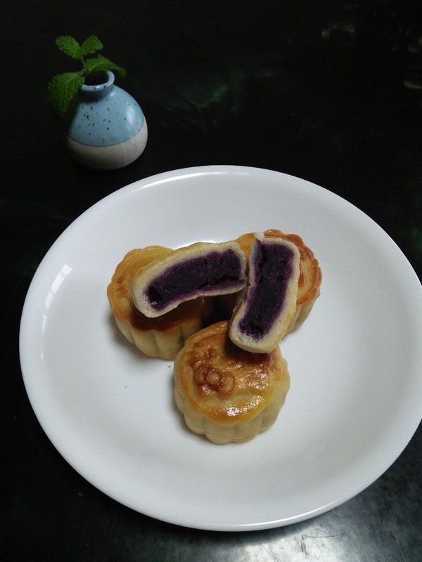 Purple Sweet Potato Mooncake recipe