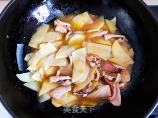 Fried Squid with Potato Chips recipe