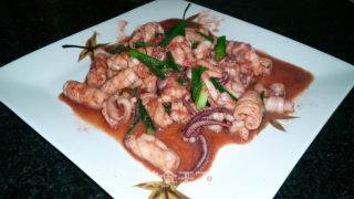 Grilled Squid in Southern Milk Sauce (lazy Dish) recipe