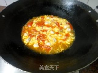 Pork Ball Tomato Egg Drop Soup recipe