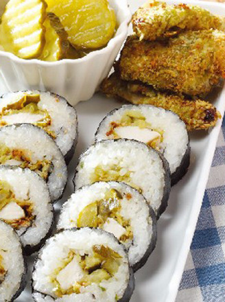 Chicken Strips and Seaweed Rice recipe