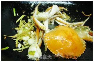 Stir-fried Green Crab with Green Onion and Ginger recipe