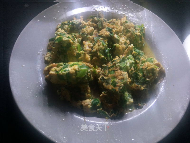Scrambled Eggs with Leek recipe