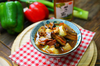 Braised Red Ginseng with Minced Meat and Shallots recipe