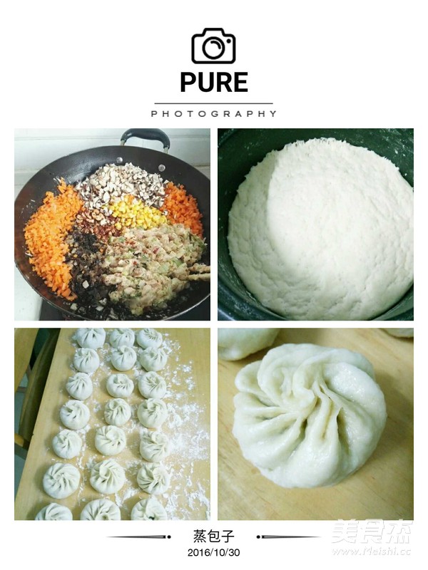 Colorful Buns recipe