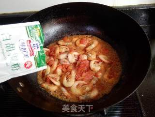 Braised Sea Prawns with Tomato recipe