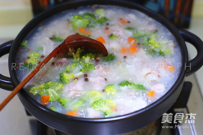 Chicken Bacon Vegetable Porridge recipe