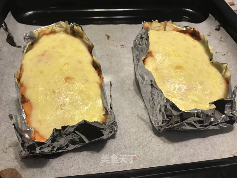 Baked Sweet Potato with Cheese recipe
